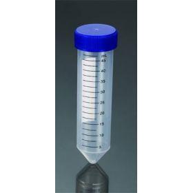 Centrifuge Tubes Conical-Bottom Flat, PP, 50mL, Sterile, Cap Color: Blue (QTY. 25 per Foam Rack, 8 Racks per Case- 200 Tubes)